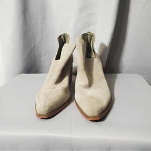 Vince Camuto Cream Ankle Booties